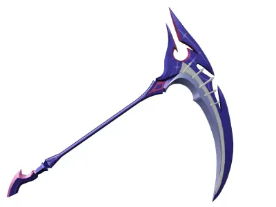 Coolest Scythe Ever For real Low-poly 3D model
