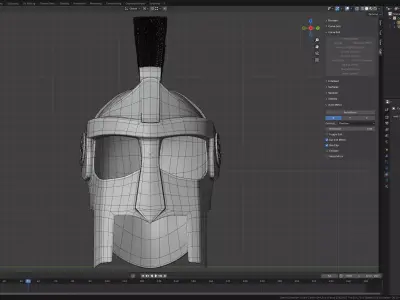 Rome Souvenir Helmet 3D Visualization Free 3D model