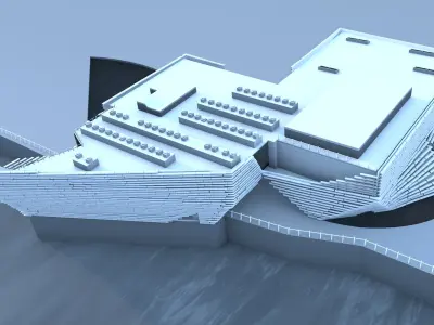 V AND A MUSEUM DUNDEE 3D model