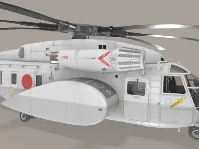 MH-53E Sea Dragon JMSDF Low-poly 3D model