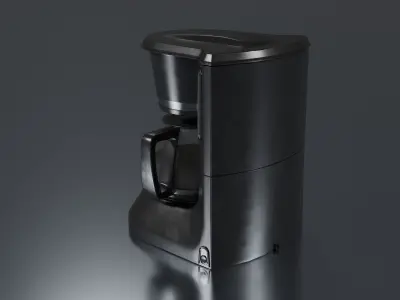 Coffee Machine Low-poly 3D model order