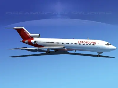Boeing 727-200 AeroTours 3D model