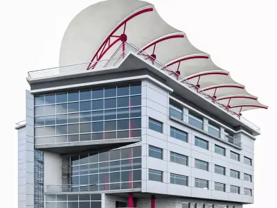 Sports Buidling 01 Low-poly 3D model