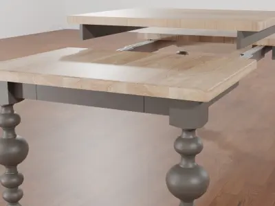The 1517 Extension Dining Table by Path Design Free 3D model