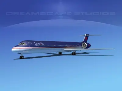 McDonnell Douglas MD-80 Lion 3D model