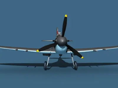 Supermarine Spitfire MkVI V04 3D model