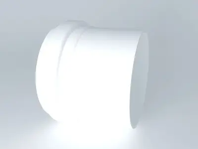 Simple PVC glove 75 mm for Sewage 3D model