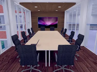 Meeting Table SHC Quick Office lm Low-poly 3D model
