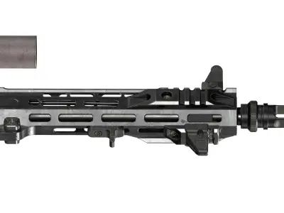 CUSTOM AR-15 RIFLE Low-poly 3D model