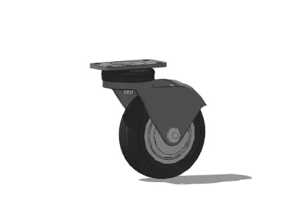 AIR PLANE TYRE Low-poly 3D model
