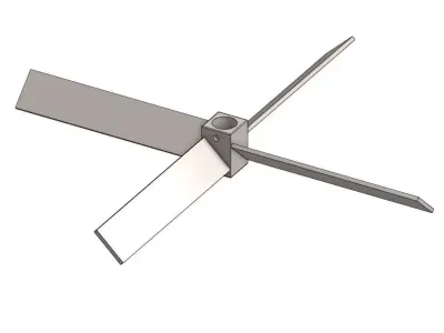 4 blade propeller 3D model