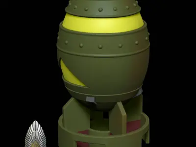 Fallout Fatman Lamp 3d digital download 3D print model