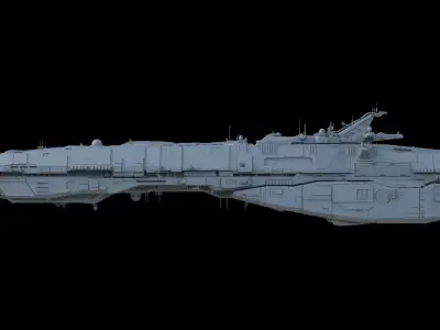 Spaceship - Command Ship 3D model