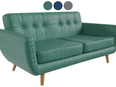Modern Scandinavian Sofa - 3 Colors - Free Free low-poly 3D model