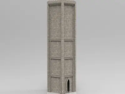 Light Tower Low-poly 3D model