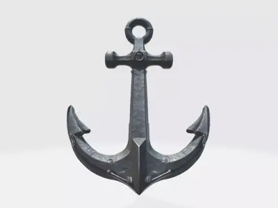 3d Rendered Model Ship Anchor Or Boat Anchor 3D model