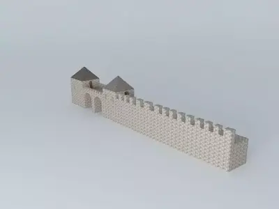 reconstruction of hadrians wall Free 3D model