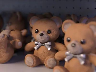 commercial Doll Stand Low-poly 3D model