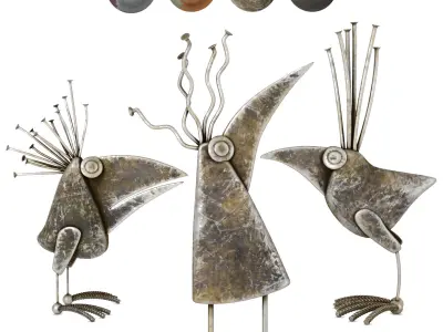 Decorative Birds Sculptures Vol-5 3D model