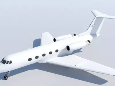 Grumman G1159 GII Static Low-poly 3D model