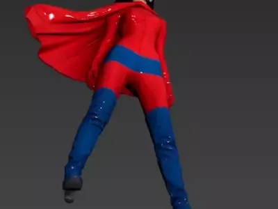 36 United States of America - Supergirl 3D model