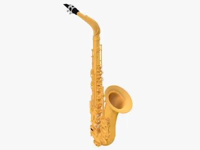 Horn Section Model Pack - Saxophone Trumpet and Trombone 3D model