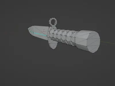 Low-poly M9 knife Low-poly 3D model