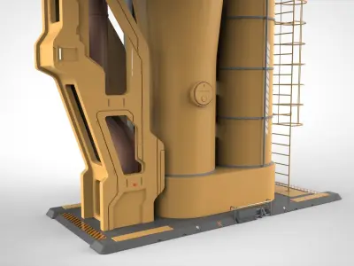 sci fi props 4 3D model