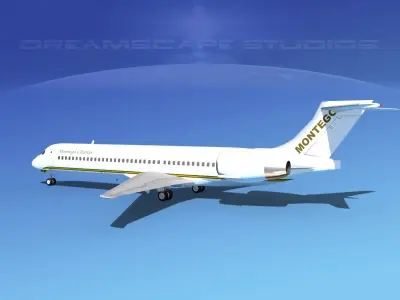 McDonnell Douglas MD-87 Montego Charter 3D model