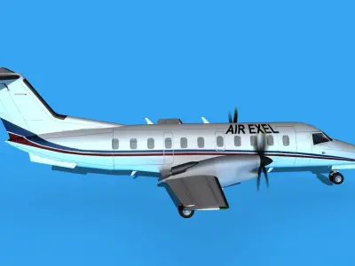 Embraer EMB120 Air Excel 3D model