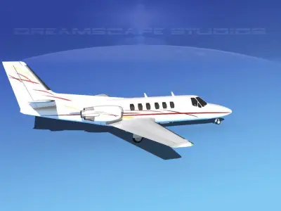 Cessna C550 Citation II V07 3D model
