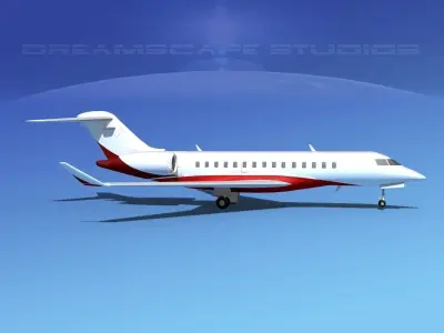 Bombardier Global 5000 V03 3D model