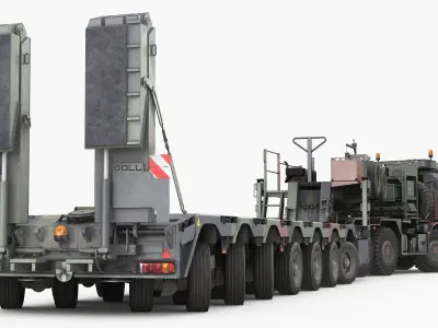 RMMV HX81 truck tractor with semi-trailer SaAnh70t 3D model