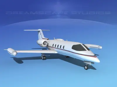 Gates Learjet 35 V09 3D model