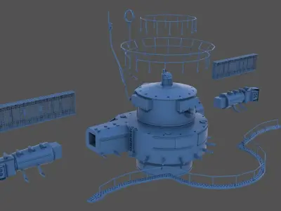 Yamato 15m main rangefinder - Commercial license - 1-100 scale 3D print model