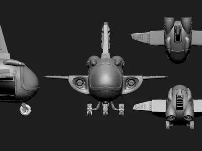 dragon ball bulma nave airplane 115 3D print model