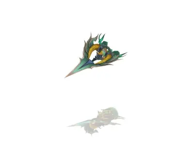 Ritual Battle-Gloves Low-poly 3D model