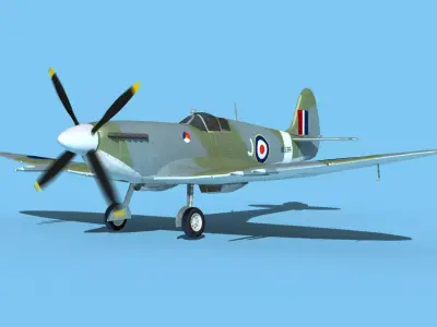 Supermarine Spitfire MK XII V02 3D model