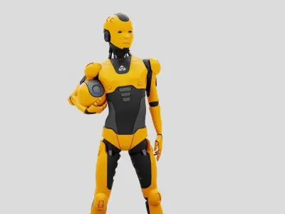 CHILD BOT  RIGGED 3D model
