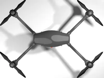Drone - UAV Miniature Copter 3D model