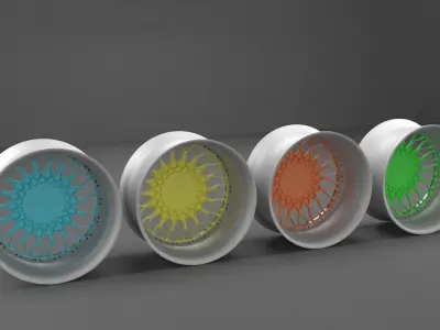 BBS rim Low-poly 3D model