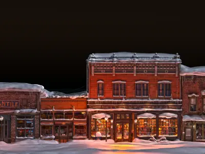 Historic Colorado Mountain Town 3D model