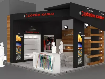 Exhibition Stand - ST0066 3D model