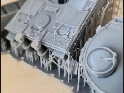 Panzer VI Tiger Ausf E 1942 early - miniatures tabletop scenery 3D print model