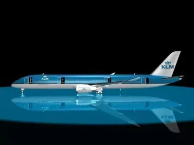 KLM 787 - 9 DREAMLINER 3D model