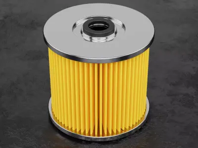 Car Filter Type D 3D model