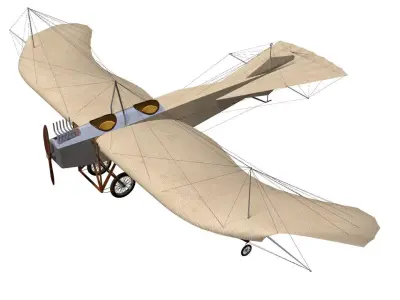 Etrich Taube 3D model