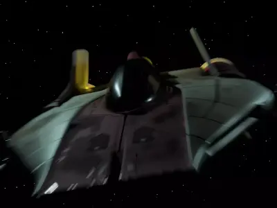 A-Wing Starfighter Free low-poly 3D model