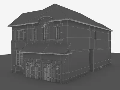 Cottage House 01  Low-poly 3D model