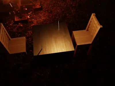 Duel daggers scene Free 3D model